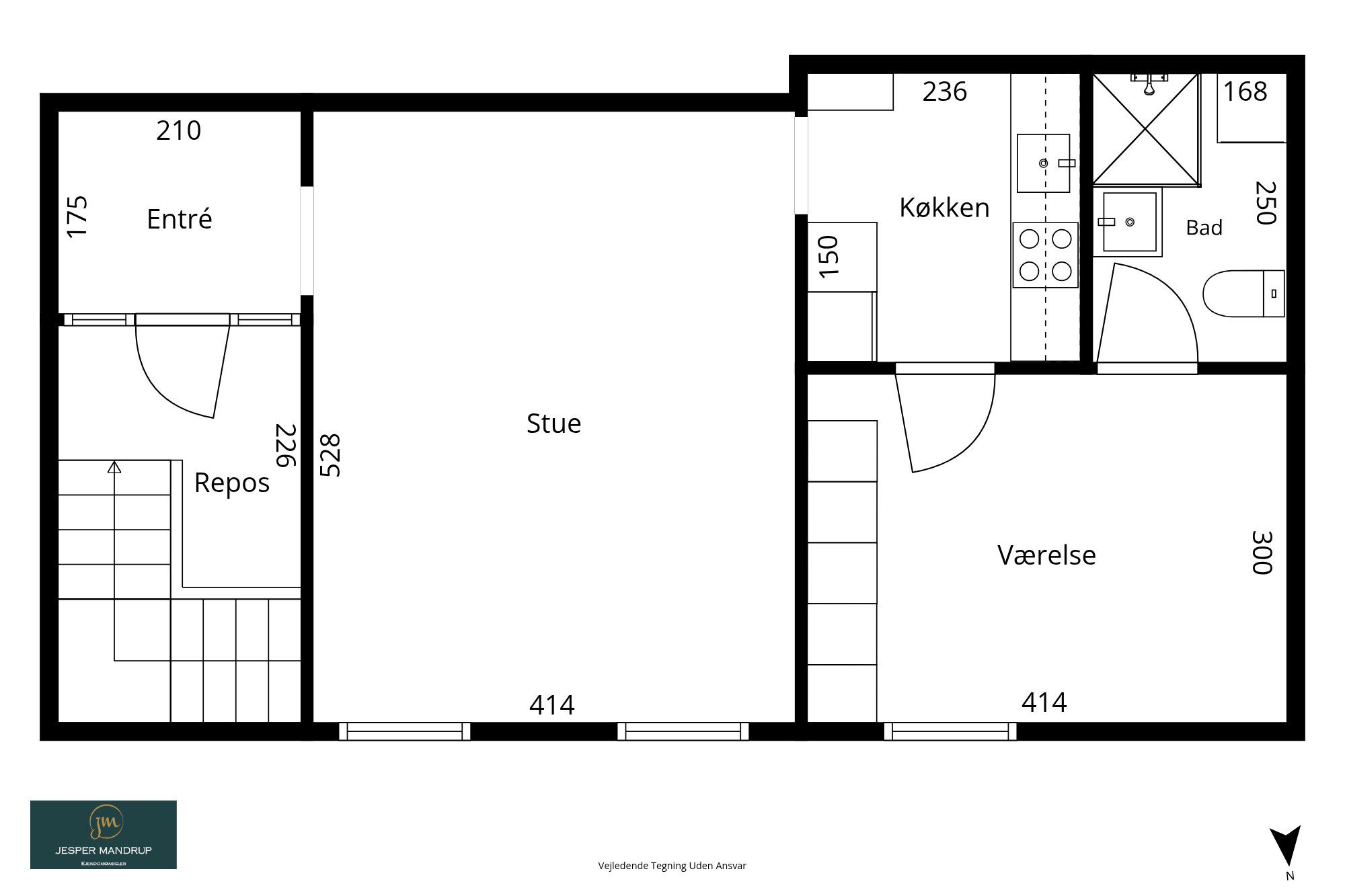 Allehelgensgade 8A, 1., 4000 Roskilde - Billed